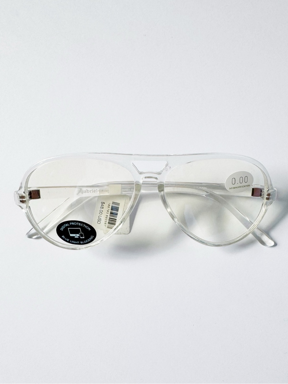 Anthropologie GABRIEL + SIMONE Saul Clear Blue Light Glasses | NWT